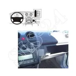 BRODIT 853436 ProClip Halterung - für Volkswagen VW Caddy 04-09 KFZ / GPS / N...