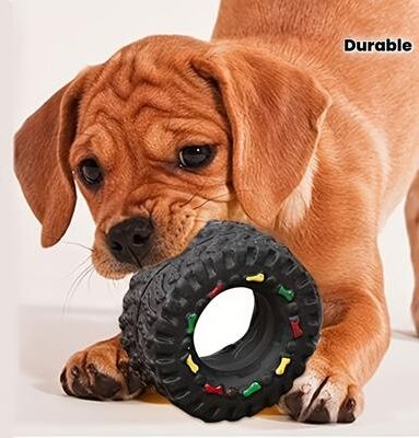 Discount Dollar Deals Durable Interactive Dog Chew Toy For Puppies Small Dogs Chew Resistant, Teeth Training Wheel With Sound Durable Interactive Dog Chew Toy For Puppies Small Dogs Chew Resistant, Teeth Training Wheel With Sound