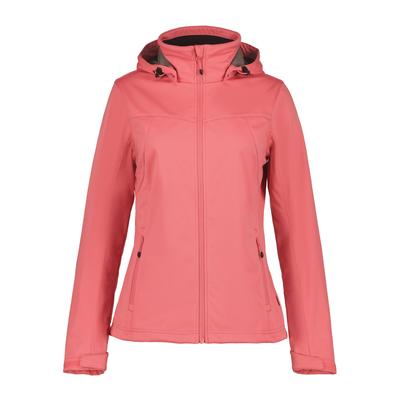 Outdoorjacke ICEPEAK "Icepeak Softshell jacke Boise", Damen, Gr. 36, rosa (mandarine), Stoff;Softshell, 100% Polyester, normal, Jacken Outdoorjacke
