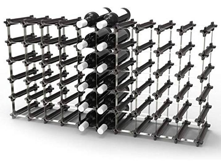 NOOK Weinregal 50er Large Kit - modulares Regalsystem für Weinflaschen - praktisches Flaschenregal flexibel erweiterbar zur optimalen Lagerung von Flaschen