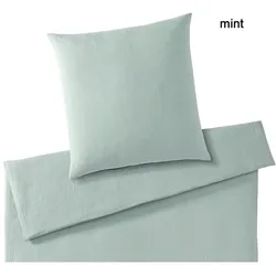 Elegante Bettwäsche Smooth - 135x200 cm + 80x80 cm	mint
