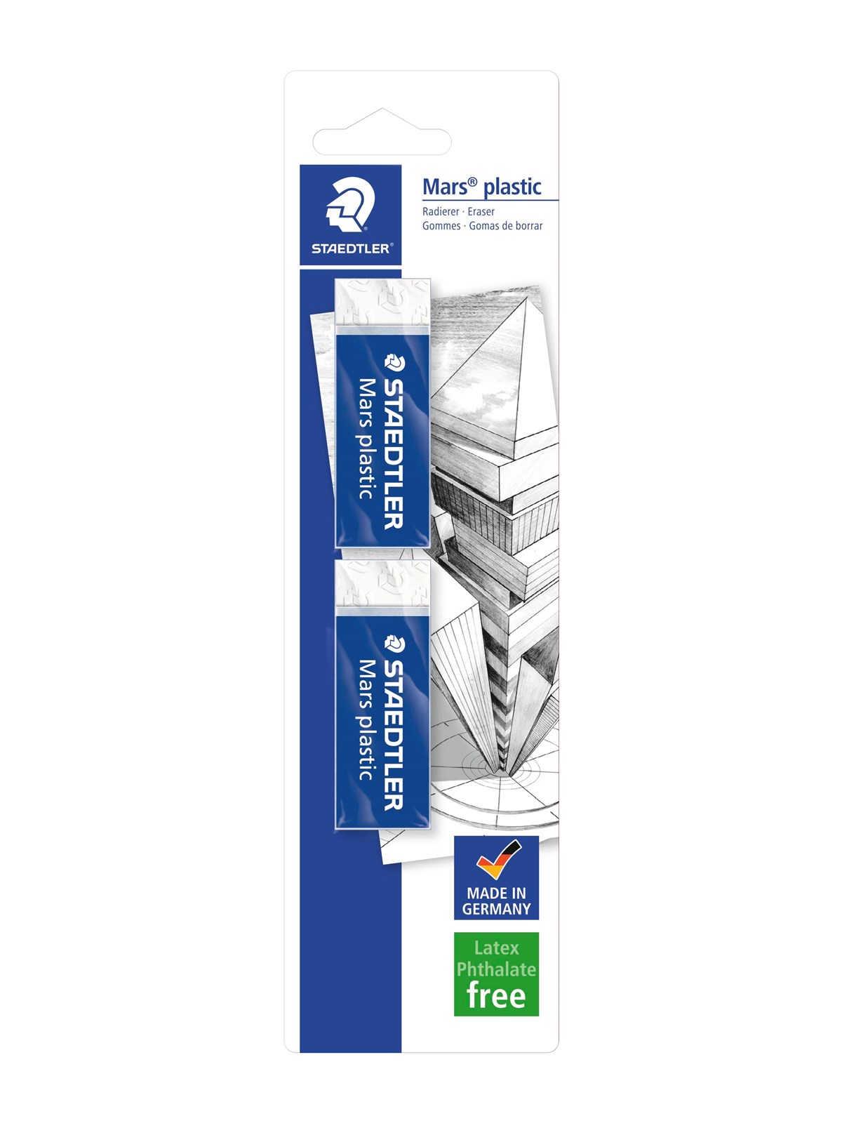 Staedtler Blisterkarte mit 2 Radierern 526 50