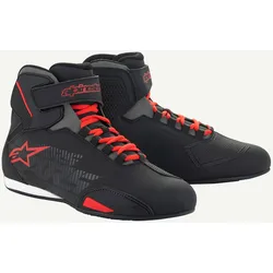 Alpinestars Sektor, Schuhe - Schwarz/Hellrot - 8