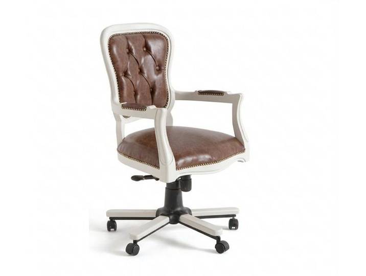 Xlmoebel Bürostuhl Moderner brauner Bürostuhl aus Kunstleder, bequem und geräumig (Drehstuhl), Made in Europa
