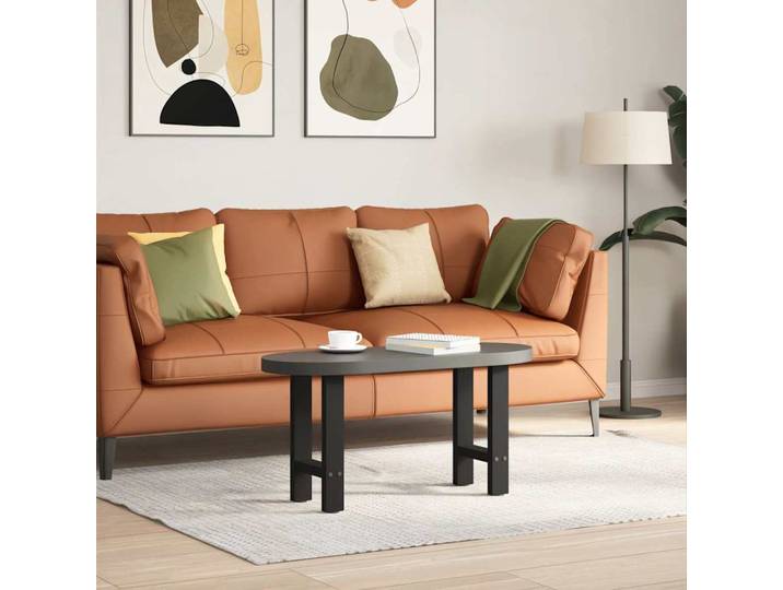 vidaXL Couchtischbeine Schwarz 2 Stk. 38x(42-43) cm Stahl