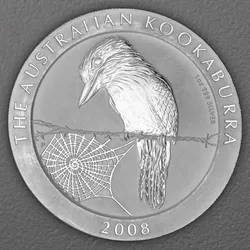 Silbermünze 1oz "Kookaburra" 2008 (Australien)