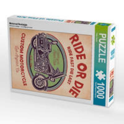 CALVENDO Puzzle Motorrad Nostalgie 1000 Teile Lege-Größe 48 x 64 cm Foto-Puzzle Bild von Peter Roder