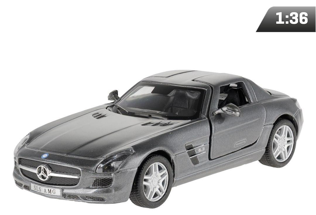 CARMOTION Mercedes-Benz SLS AMG schaalmodel 1:36, grijs