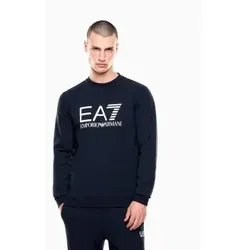 EA7 für Herren. 7M002278_AF22266 Core Identity Sweatshirt blau (XS), Lässig, Baumwolle, Langarm