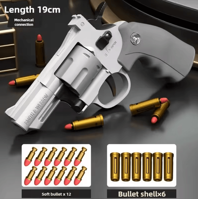Uplift Curations Continuous Firing Soft Dart Blaster Rotating Launcher Toy Gun For Outdoor Battle Games Adults And Kids zp5 grey 19cm