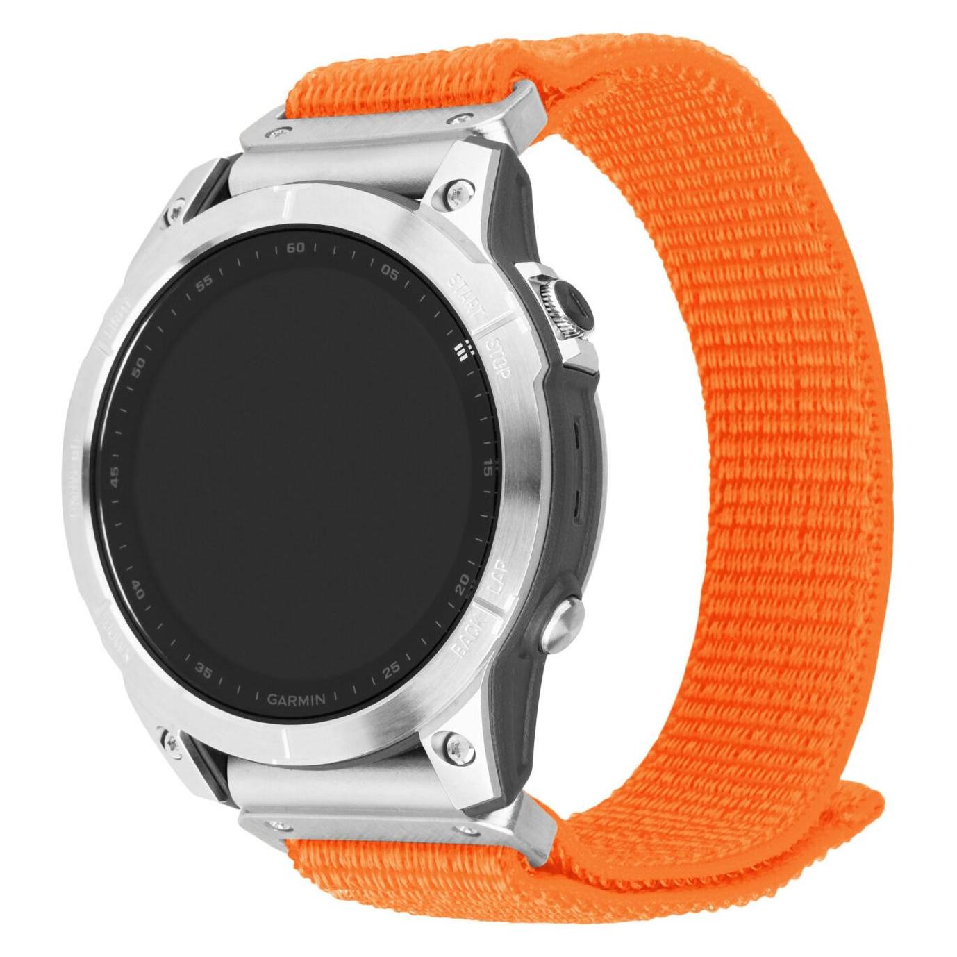 Fixed Nylon rem til Garmin QuickFit 26mm Orange (26 mm, Nylon) (FIXNST2-QF26MM-OR)