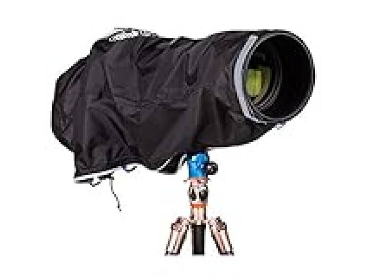 Think Tank Housse de Pluie d'urgence pour Appareil Photo Reflex numérique et Appareil Photo sans Miroir avec Objectif jusqu'à 600 mm f/4 – Taille L