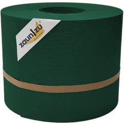 zaun zu® Sichtschutzstreifen Rille für Doppelstabmatten Zaunblende Grün 35m