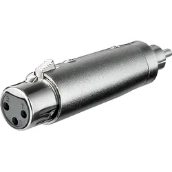 GOOBAY 27455 - XLR-Adapter, Cinch-Stecker auf XLR-Buchse