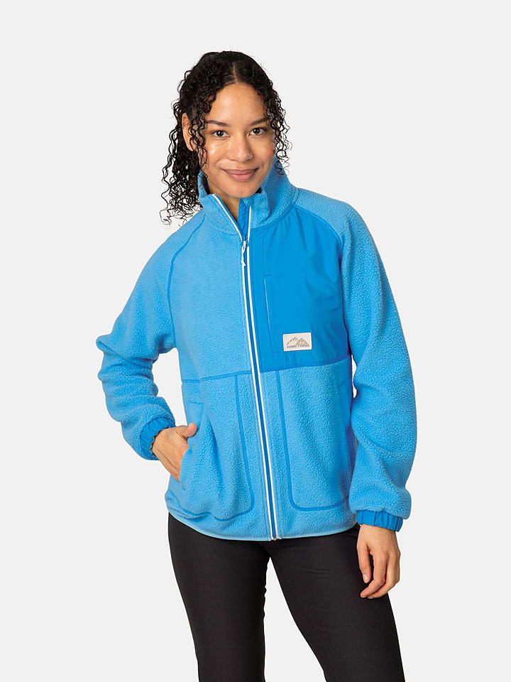 KARI TRAA Fleecejacke "Emma" in Blau - XL