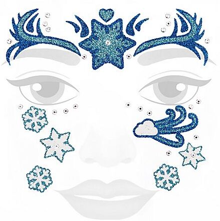 Face-Art-Tattoo "Eiszeit"