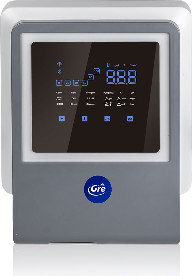 Gre Swc All In One 21g/h Up To 100m3 Salzwasserchlorinator Durchsichtig Durchsichtig One Size