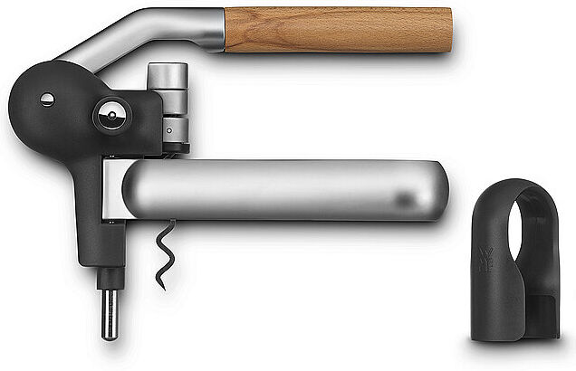 WMF Hebelkorkenzieher mit Folienschneider BARIC  Silber/Schwarz silber EG