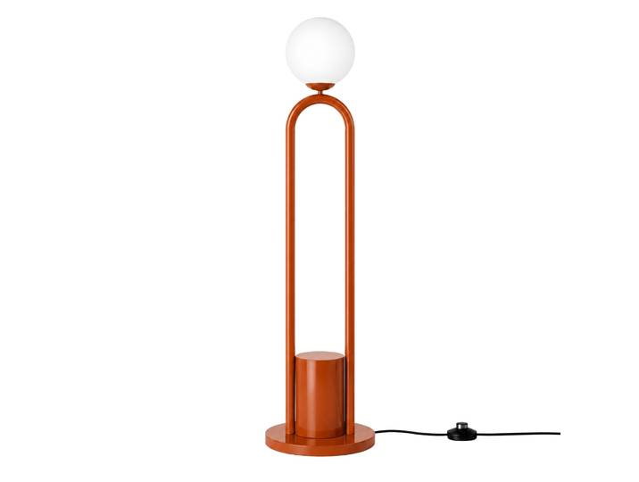 Lampadaire en métal Loop - 30 x 30 cm - Marron