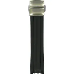 Certina - Synthetisch Ds First Lady Synthetikband Schwarz, Edelstahl Schliesse C603019213 - schwarz
