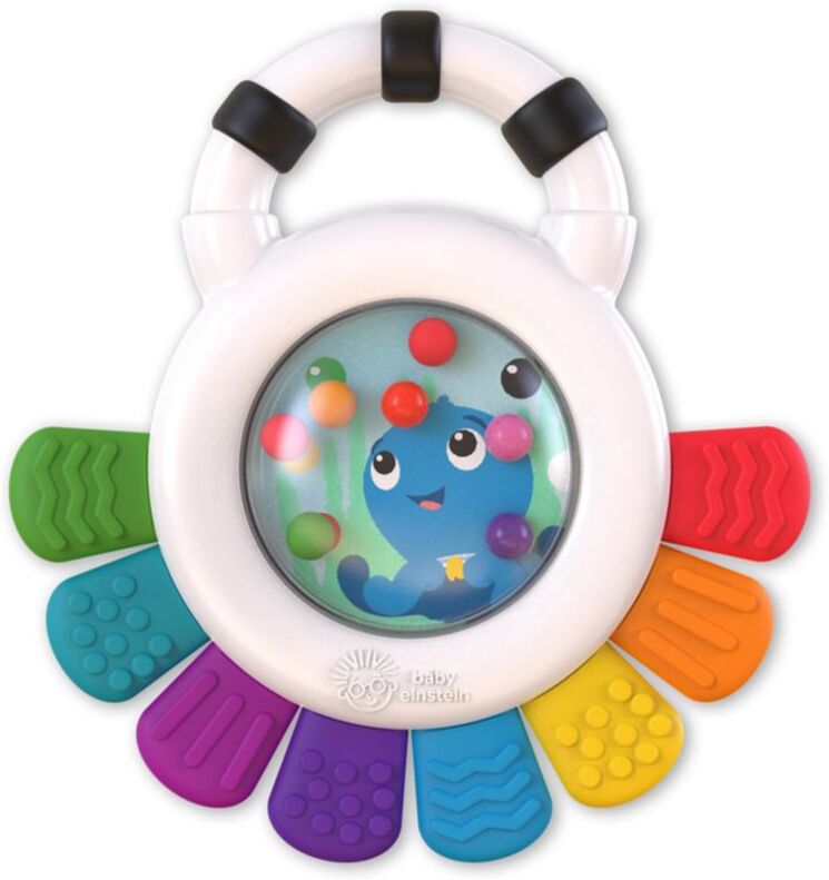 Baby Einstein Outstanding Opus Rattle & Teether Sensory Toy jouet de dentition avec hochet 1 pcs