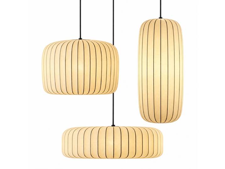 Lustre moderne japonais Wabi Sabi en soie E27, lampe design nordique pour la décoration de la maison, salon, salle à manger, chambre à coucher, B&B, loft, luminaires suspendus