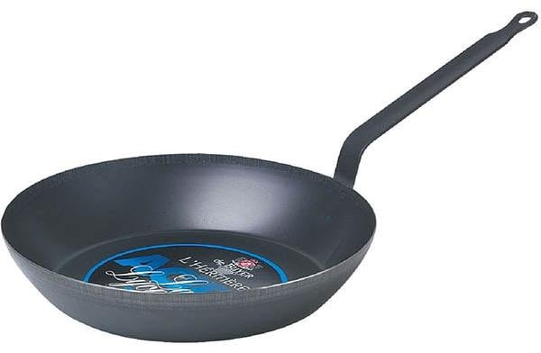 De Buyer 5020.28 blauwe metalen koekenpan, 28 cm