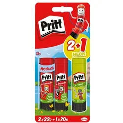 Pritt 2 Klebestifte »Original« 22 g + 1 Klebestift »Neon« 20 g