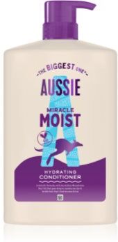 Aussie Miracle Moist condicionador hidratante para cabelo seco a danificado 1000 ml. Miracle Moist