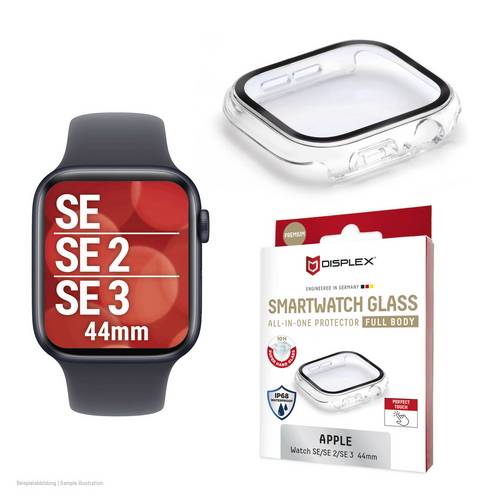 DISPLEX Full Body Displayschutzglas Apple Watch SE 44 mm, Watch SE (2. Gen.) 44 mm, Watch SE (3. Gen.) 44mm 1 St. 02138