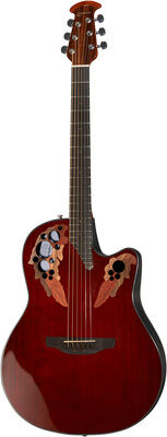 Ovation Celebrity Elite CE44-RR-G Ruby Red Hochglanz