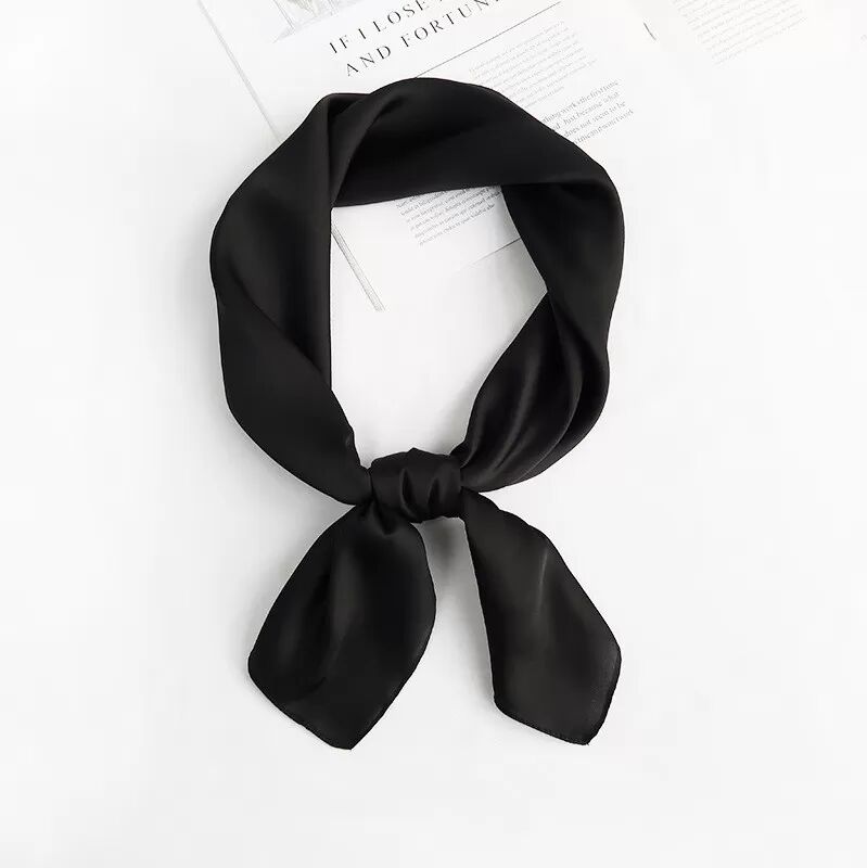 INF Eleganter quadratischer Schal Schwarz