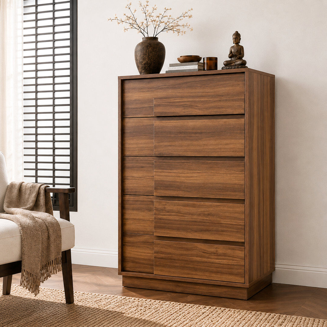 17 Stories Rectangle Accent Cabinet Brown 110cm H X 70cm W X 40cm D