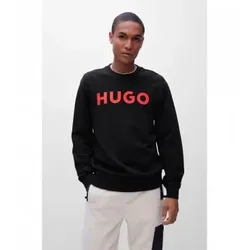 HUGO für Herren. 50477328 Dem Sweatshirt schwarz (XL), Lässig, Langarm, Bio-Baumwolle, Nachhaltig