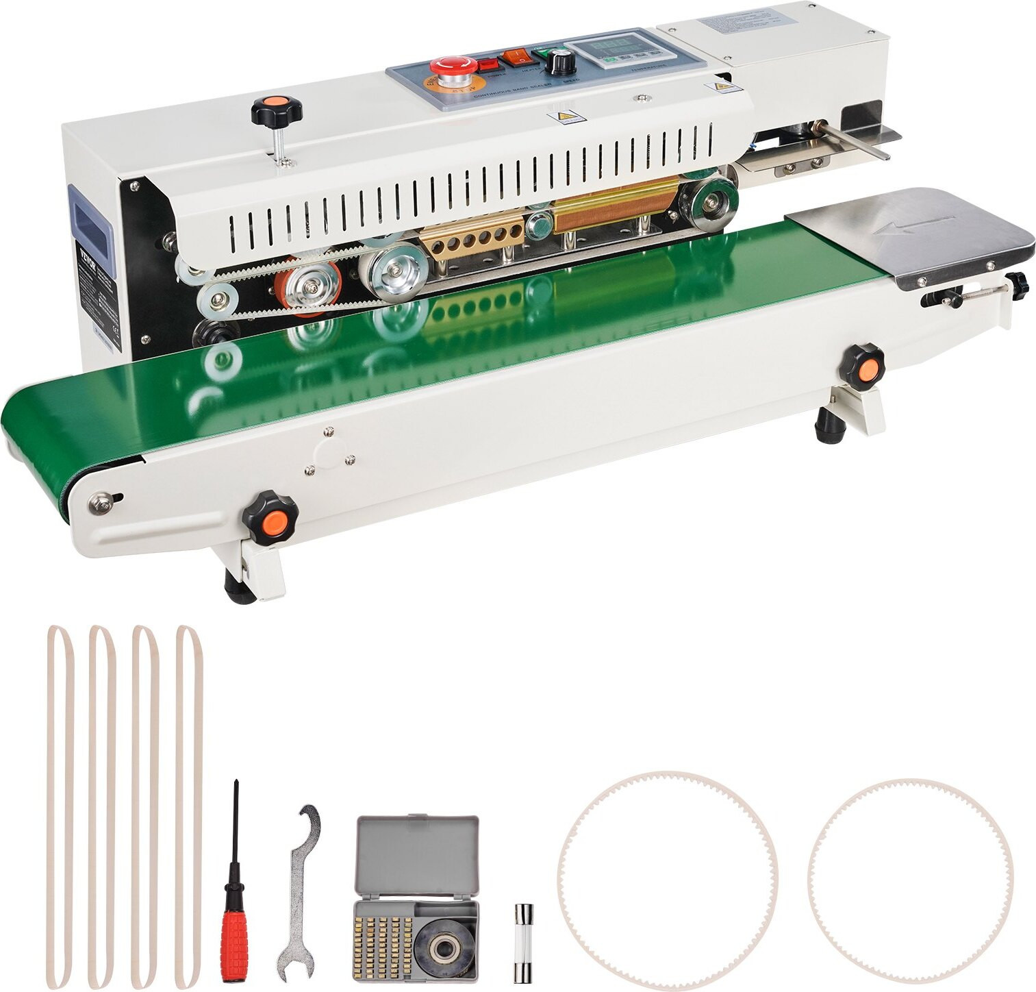 Topdeal 600W Continue afdichtmachine Horizontale sealer