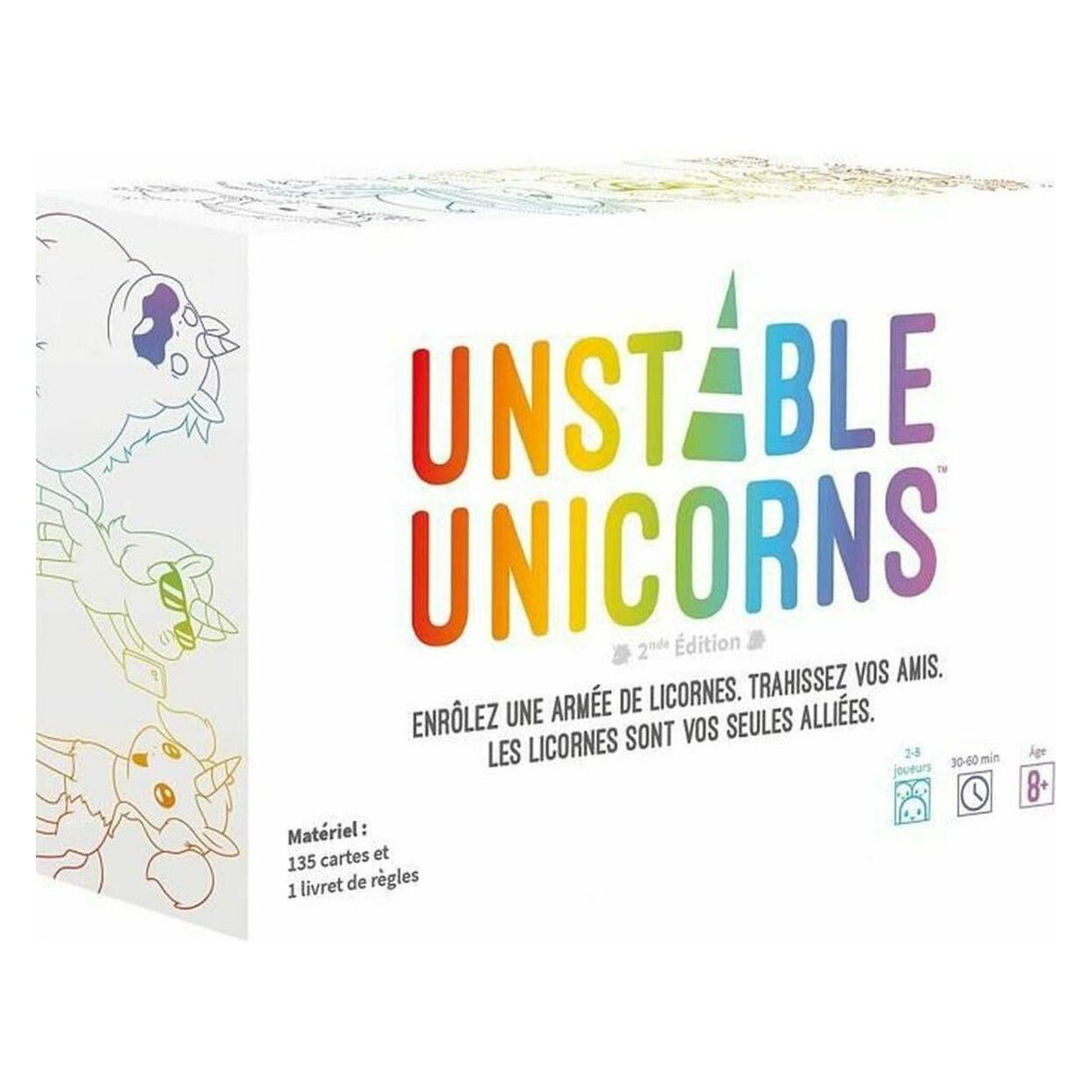 Asmodée Unstable Unicorns (Fr) (Französisch, 2 - 8 Spieler) (TEEUU01FR)