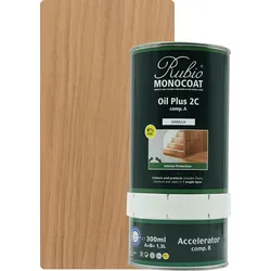 Rubio Monocoat Set Oil Plus 2C Vanilla 1300ml (A+B) - 1300ml [52m2]