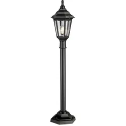 Elstead Lighting, Gartenbeleuchtung, Kinsale Aussen-Stehleuchte E27 118cm Schwarz IP44 Anti-Meerwasser (E27, IP44)