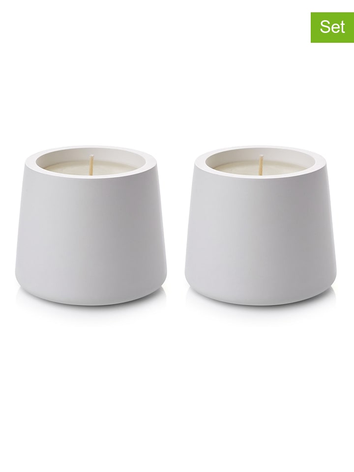 Lucky Bees 2er-Set: Kerzen in Weiß - 2x 400 g - onesize