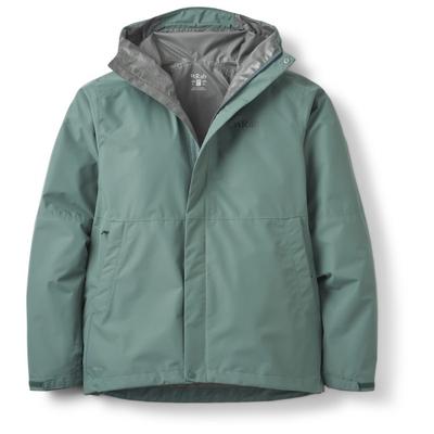 Rab - Downpour Jacket - Regenjacke Gr L türkis