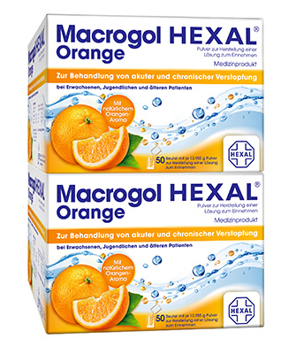 Hexal AG MACROGOL HEXAL Orange Plv.z.Her.e.Lsg.z.Einn.Btl. 100 st 11553736