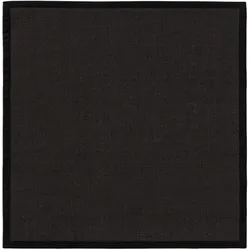 benuta Nest Sisal Teppich Sana Schwarz 150x150 cm - Naturfaserteppich aus Sisal