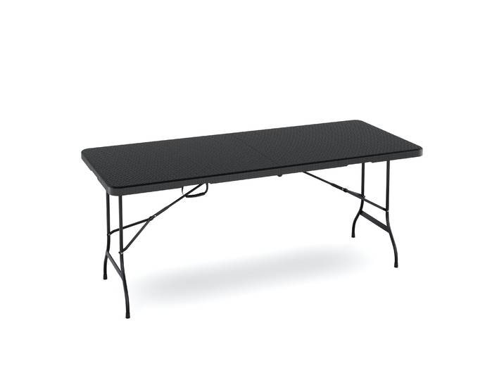 Campingtisch klappbar 180 x 75 cm Rattanoptik