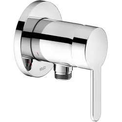 KEUCO IXMO Flat Einhebel-Brausemischer mit Schlauchanschluss, Rosette rund, 59552010301, Farbe: Verchromt