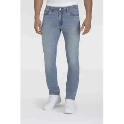 Slim-fit-Jeans LEVI'S "511 SLIM", Herren, Gr. 34, Länge 30, blau (on the horizon ltwt), Denim/Jeans, Obermaterial: 81% Baumwolle, 18% Leinen, 1% Elasthan, slim fit lang, Jeans Slim-fit-Jeans, mit Stretch