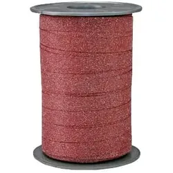 Ringelband Glitter, 10mmx100m, rot