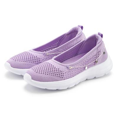 Sneaker LASCANA "Slip-On-Sneaker, Freizeitschuh, Slipper", Damen, Gr. 36, lila (flieder), Obermaterial: 100% Textilmaterial. Decksohle: 100% Textilmaterial. Futter: 100% Textilmaterial. Laufsohle: 100% Synthetik, unifarben, Schuhe Sneaker,...