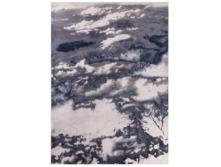 Tapis moderne salon et chambre bleu 160x230 cm