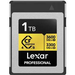 Lexar CFexpress 1 TB PRO Type B GOLD 4.0 Serie R3600/W3300 MB/s