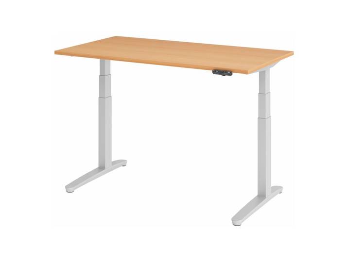 XBHM 14 SS Schreibtisch elektrisch höhenverstellbar Buche
